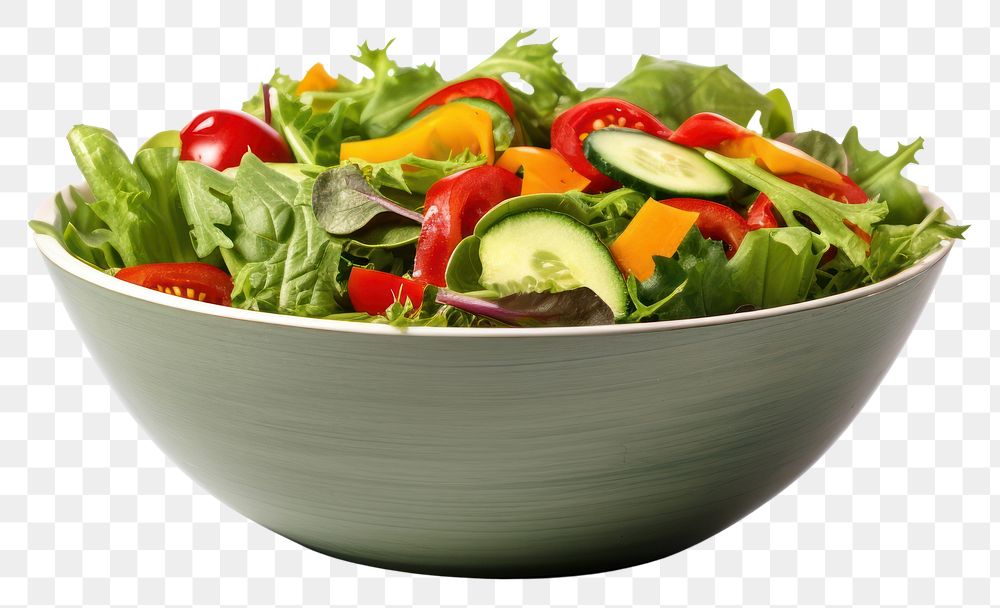 PNG Salad bowl vegetable plant transparent background