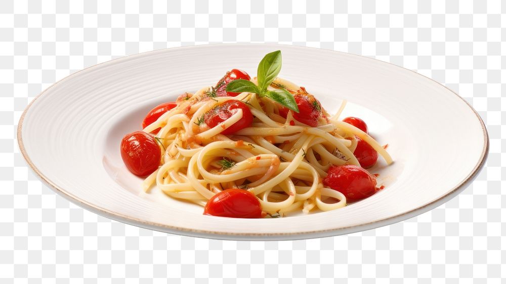 PNG  Italian dish spaghetti pasta plate. AI generated Image by rawpixel.