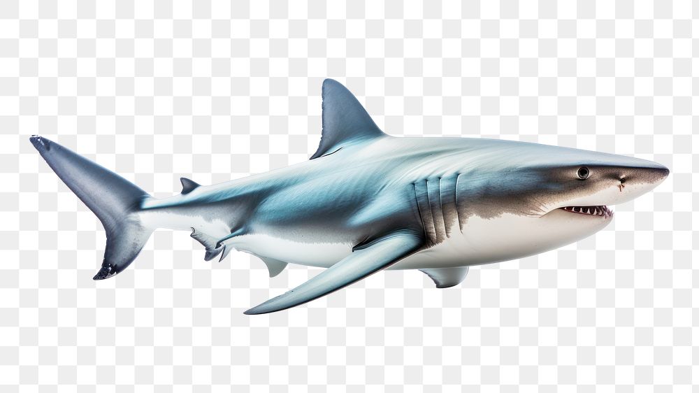 PNG Shark animal fish white background. AI generated Image by rawpixel.