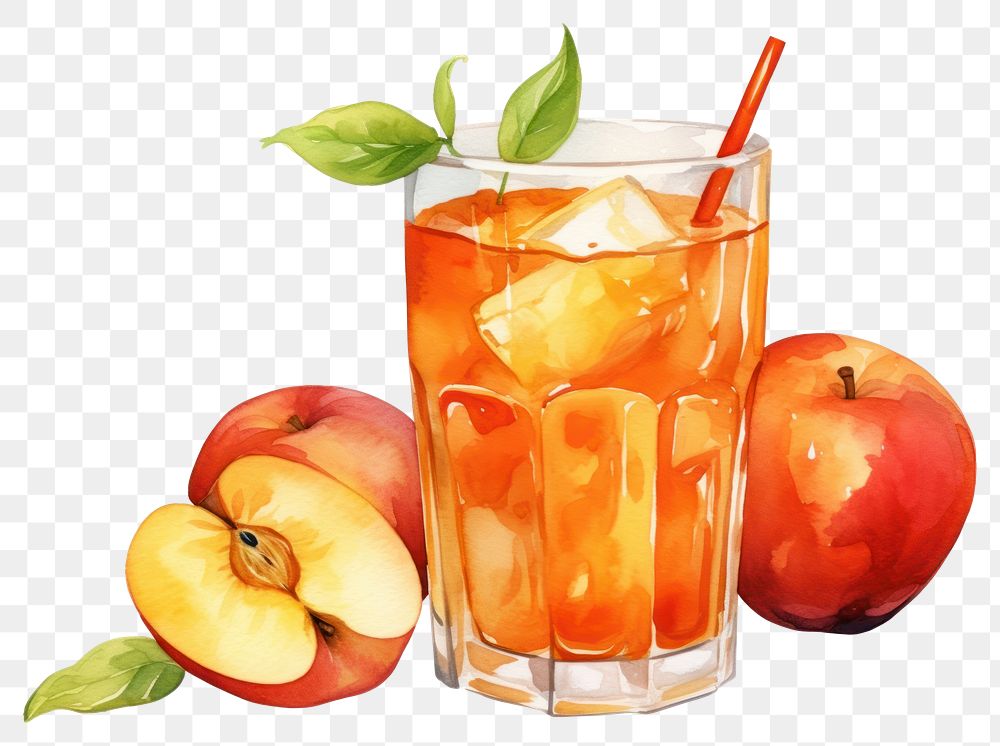 PNG Cocktail fruit drink apple. AI generated Image by rawpixel.