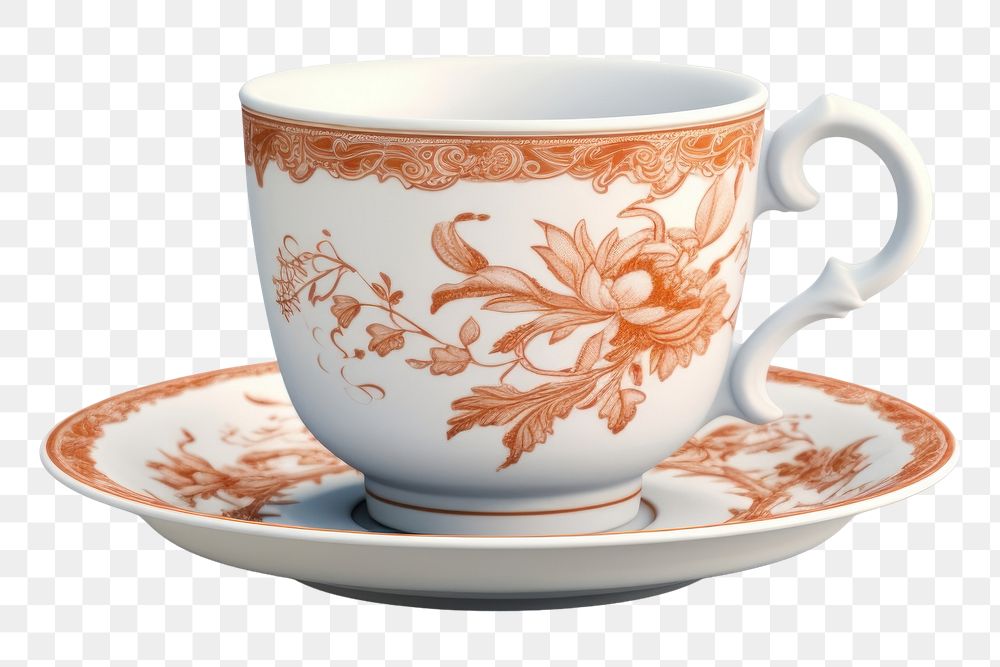 PNG Coffee cup porcelain saucer. AI generated Image by rawpixel.