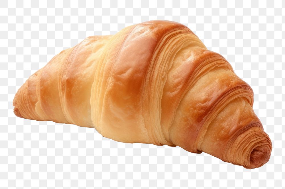 PNG Croissant bread food white background. AI generated Image by rawpixel.