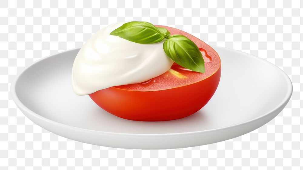 PNG Tomato plate vegetable dessert. AI generated Image by rawpixel.