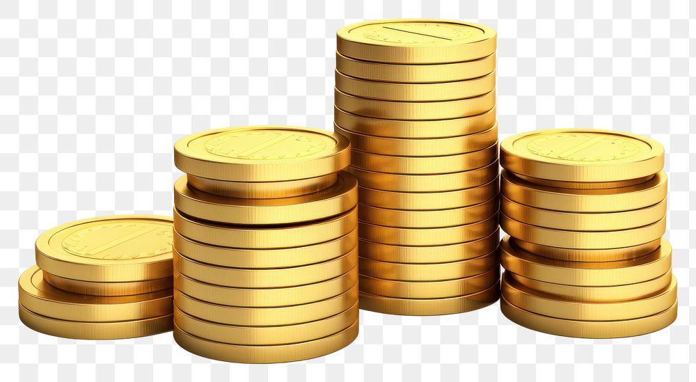 PNG Gold coin money transparent background