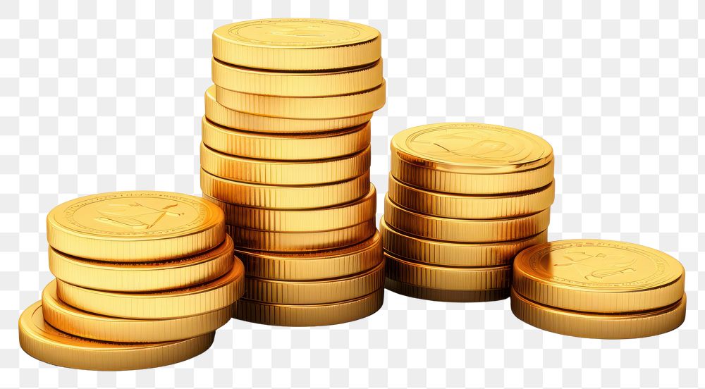 PNG Gold coin money transparent background