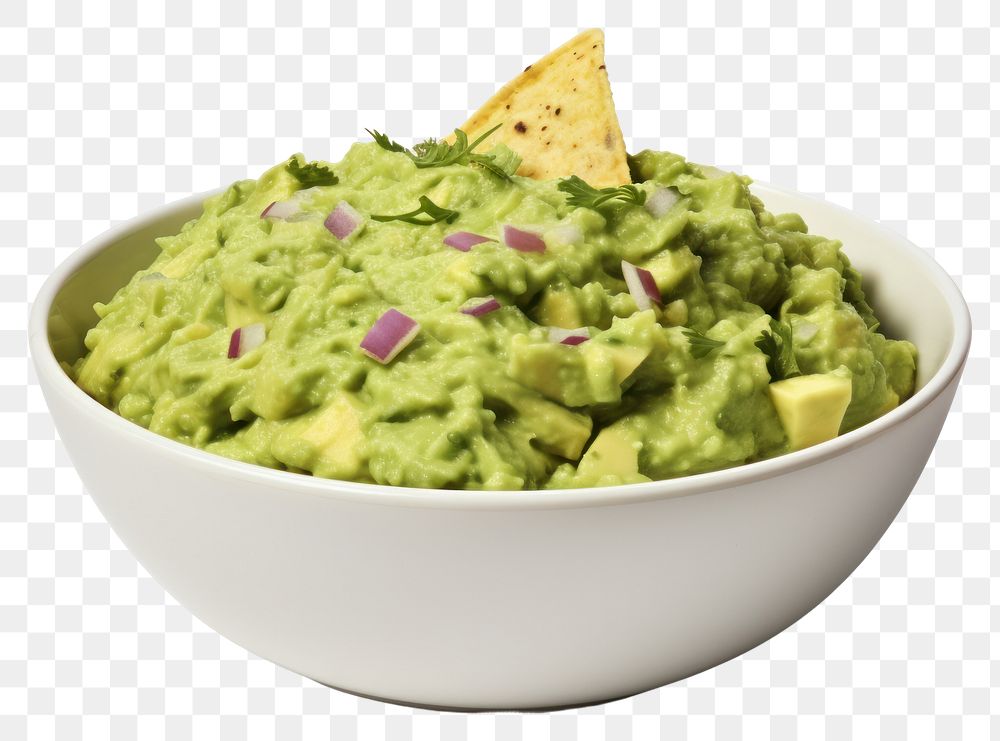 PNG Guacamole food white background vegetable. AI generated Image by rawpixel.