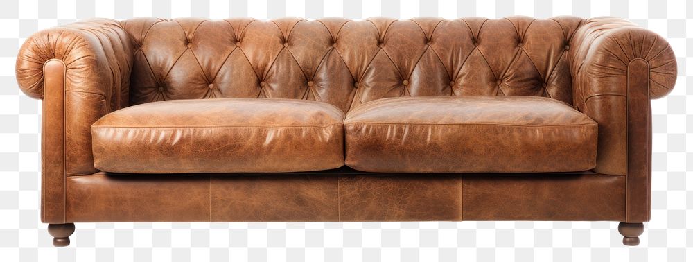 PNG Loft sofa furniture white background comfortable. AI generated Image by rawpixel.