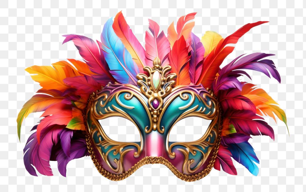 PNG  Carnival mask lightweight celebration