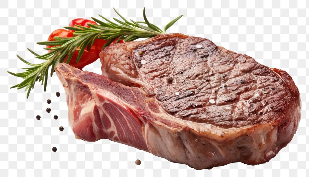 PNG Steak meat beef food transparent background