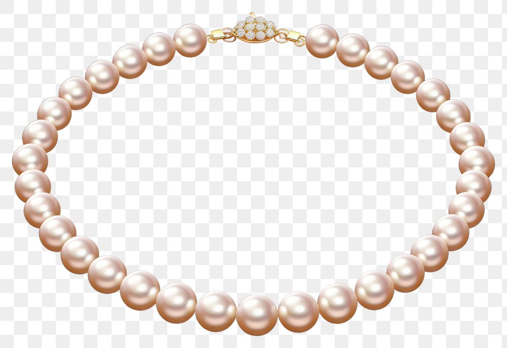 PNG Necklace pearl bracelet jewelry. AI generated Image by rawpixel.