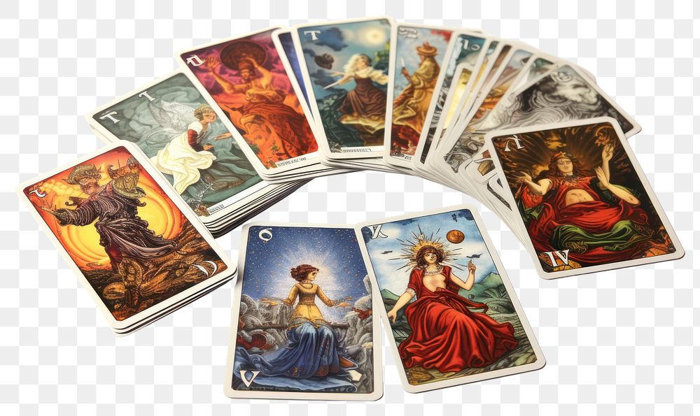 PNG Tarot card painting art representation. AI generated Image by rawpixel.