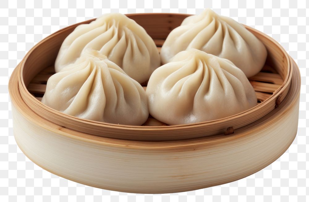 PNG Food xiaolongbao dumpling white background. AI generated Image by rawpixel.