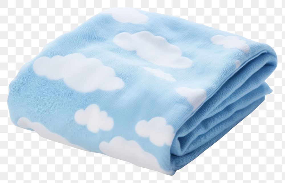 PNG Towel cloud blue softness. 