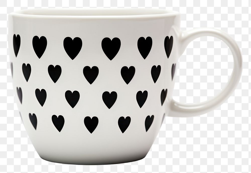 PNG Coffee cup porcelain pattern. 