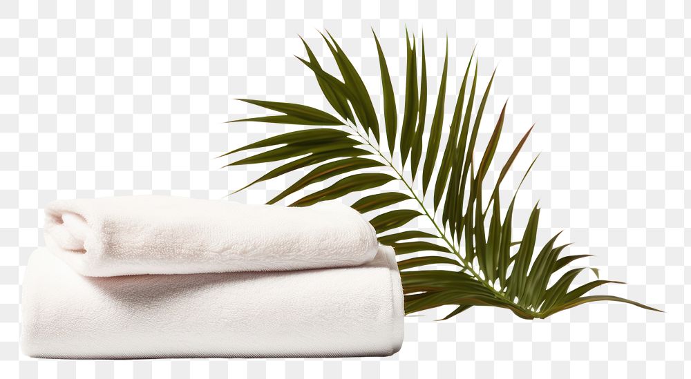 PNG Towel plant white white background. AI generated Image by rawpixel.