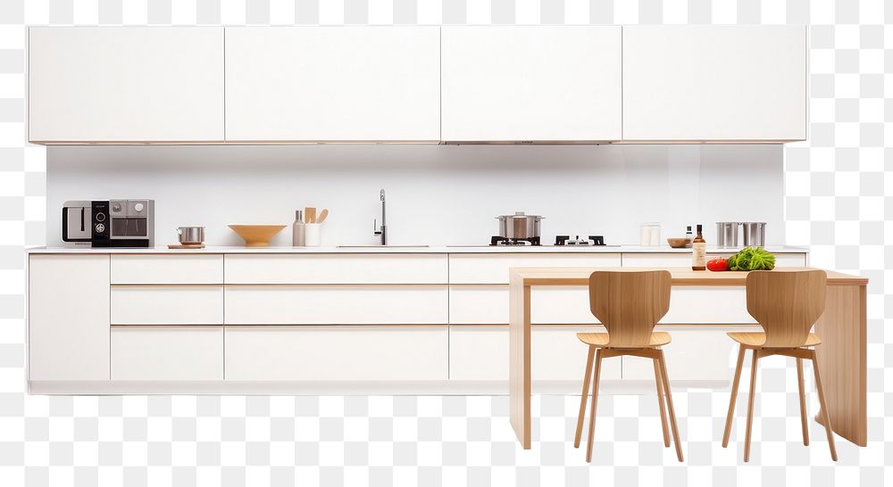 PNG Furniture cabinet kitchen table. AI generated Image by rawpixel.