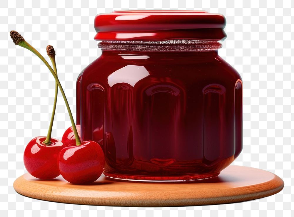 PNG Cherry jar fruit plant transparent background