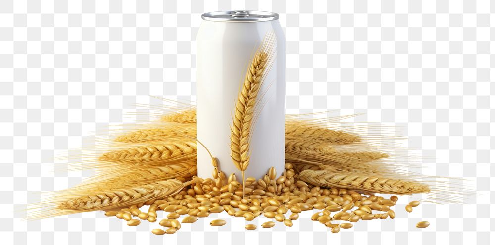 PNG Barley wheat food tin. AI generated Image by rawpixel.