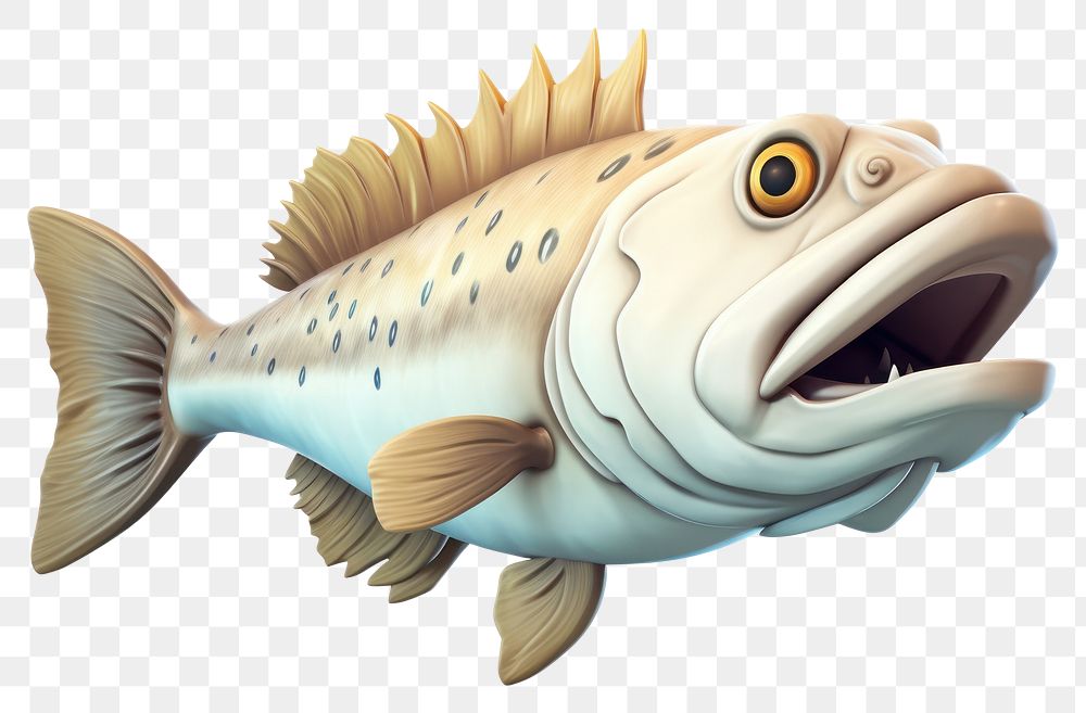 PNG Atlantic cod fresh fish cartoon animal. AI generated Image by rawpixel.