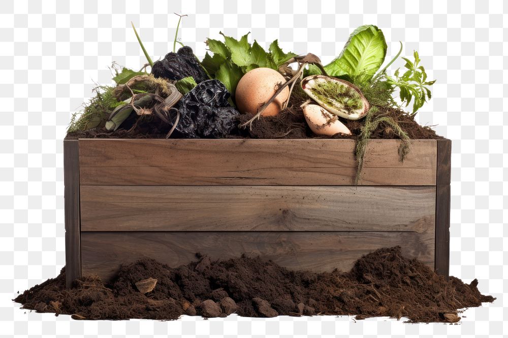 PNG Compost box plant soil food. AI generated Image by rawpixel.