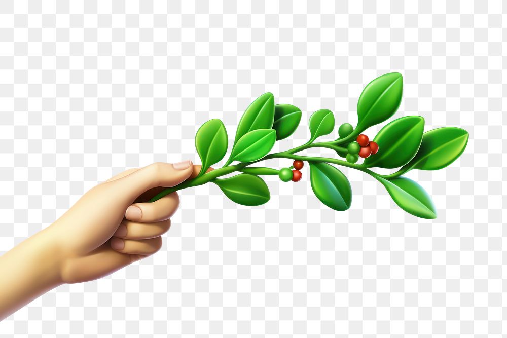PNG Holding plant herbs leaf. AI generated Image by rawpixel.