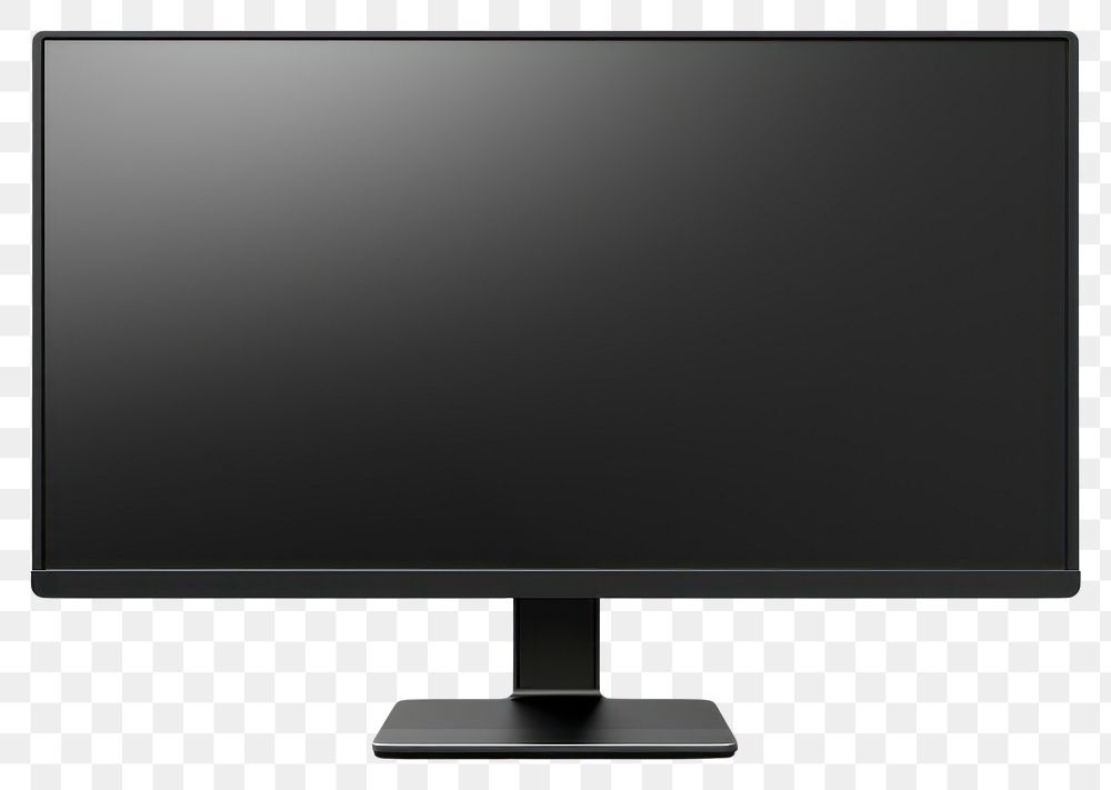 PNG Black computer screen television monitor. AI generated Image by rawpixel.