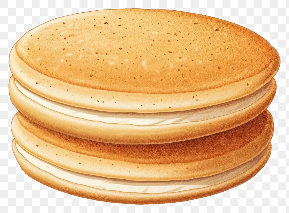PNG Dorayaki food pancake bread. AI generated Image by rawpixel.