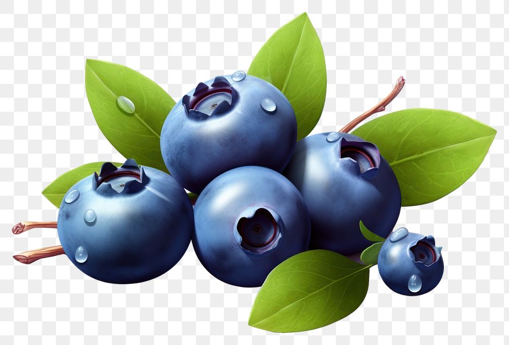 PNG Blueberry fruit plant food. AI generated Image by rawpixel.
