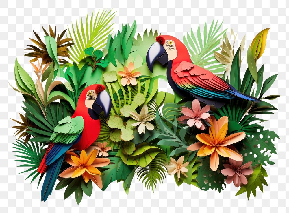 PNG Art pattern animal parrot transparent background