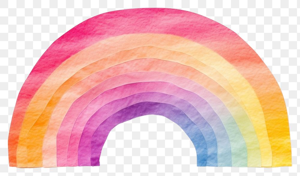 PNG Rainbow white background creativity spectrum. AI generated Image by rawpixel.