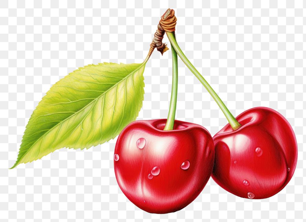 PNG Cherry fruit plant food transparent background