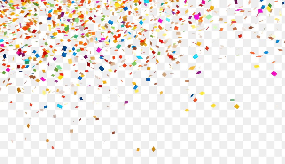 PNG Confetti backgrounds celebration transparent background