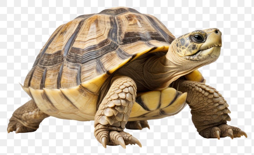 PNG Tortoise reptile animal white background. AI generated Image by rawpixel.