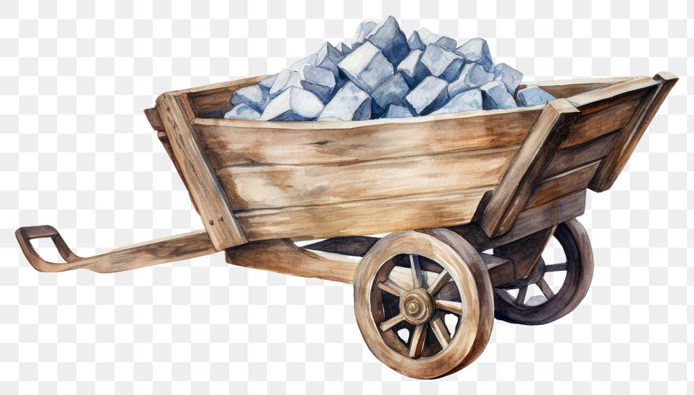 PNG Wheelbarrow vehicle wood transparent background. AI generated Image by rawpixel.