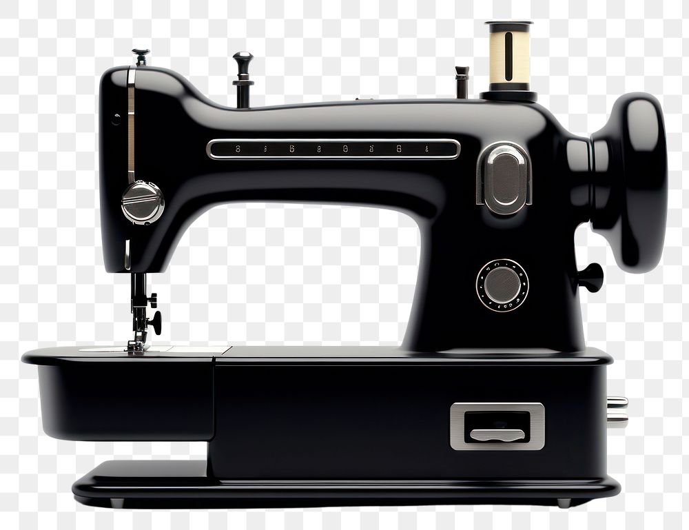 PNG Machine sewing black sewing machine. AI generated Image by rawpixel.