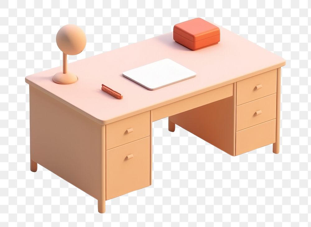 PNG Desk furniture table electronics. AI generated Image by rawpixel.