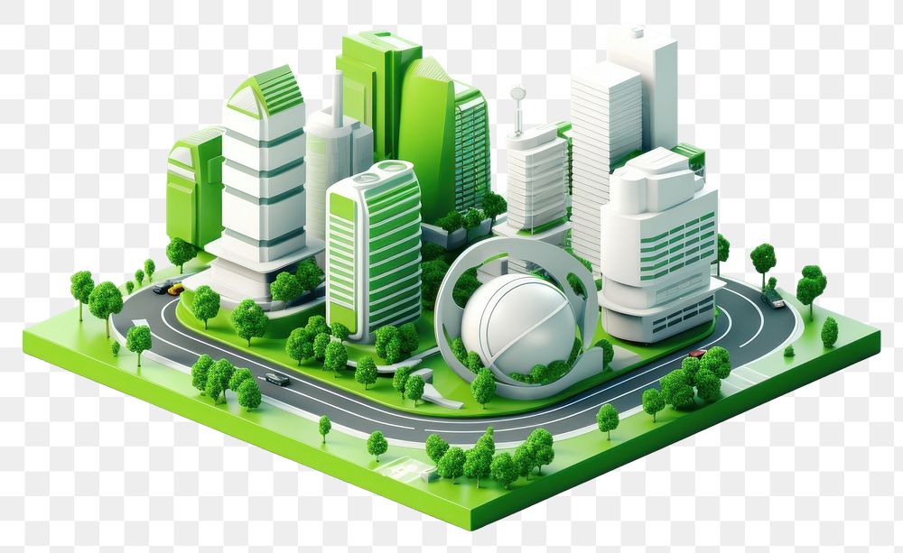 PNG City green architecture metropolis. 