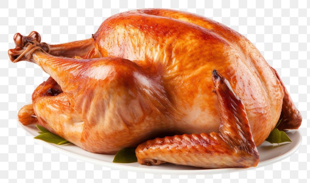 PNG Thanksgiving dinner turkey meat transparent background
