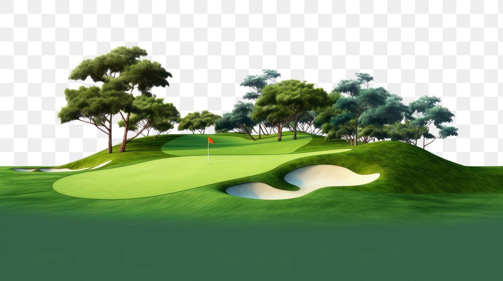 PNG Golf outdoors nature sports. AI generated Image by rawpixel.