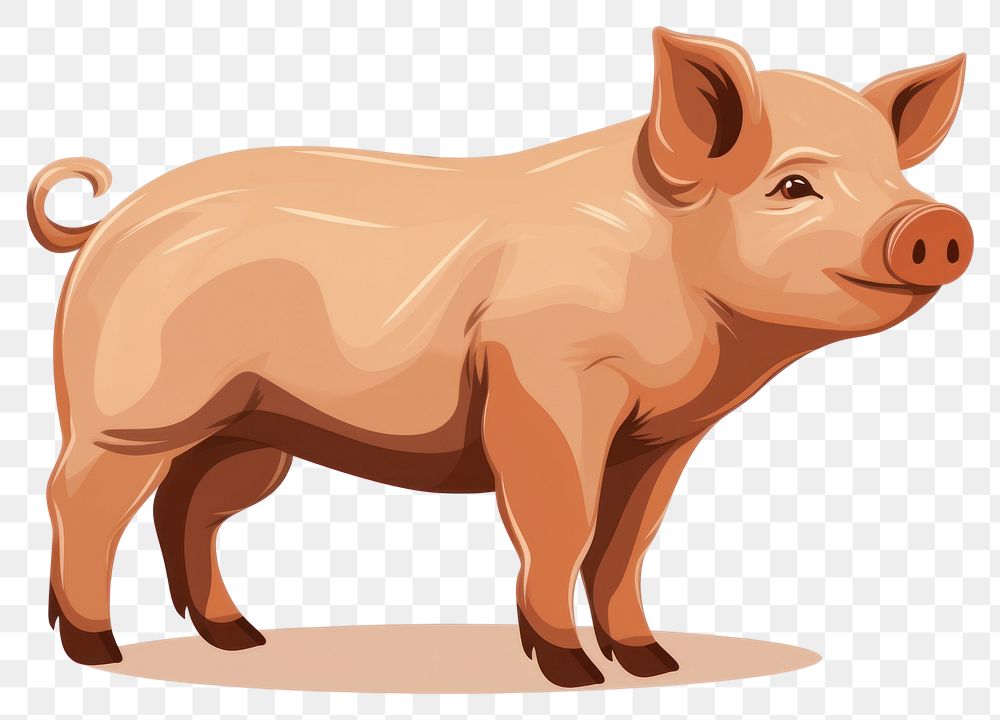 PNG Pig livestock mammal animal transparent background