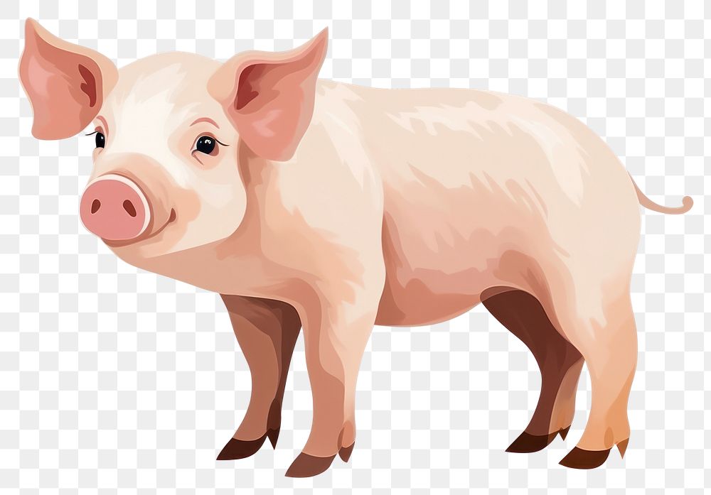 PNG Pig mammal animal boar transparent background