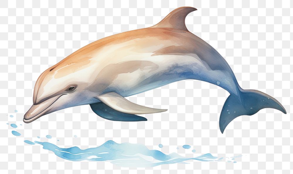 PNG Dolphin animal mammal fish. AI generated Image by rawpixel.