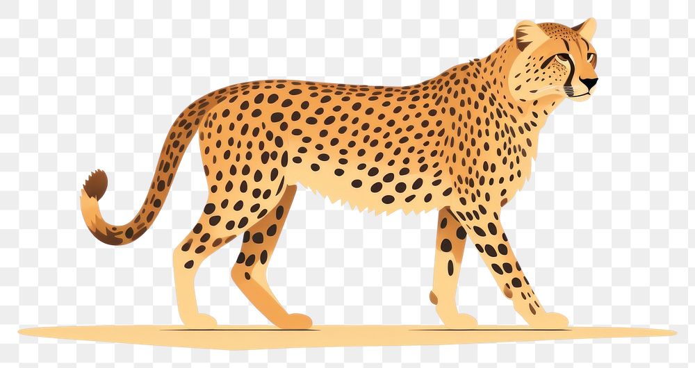 PNG Wildlife cheetah animal mammal. AI generated Image by rawpixel.