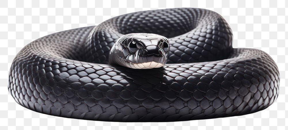 PNG Snake reptile animal black. AI generated Image by rawpixel.