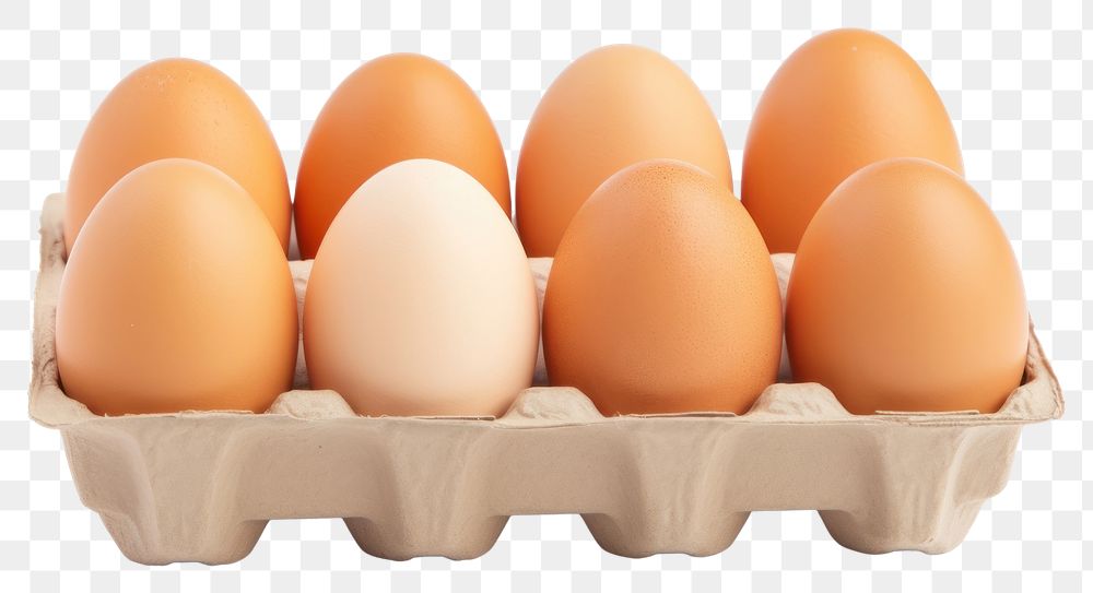 PNG Egg carton food white background. AI generated Image by rawpixel.