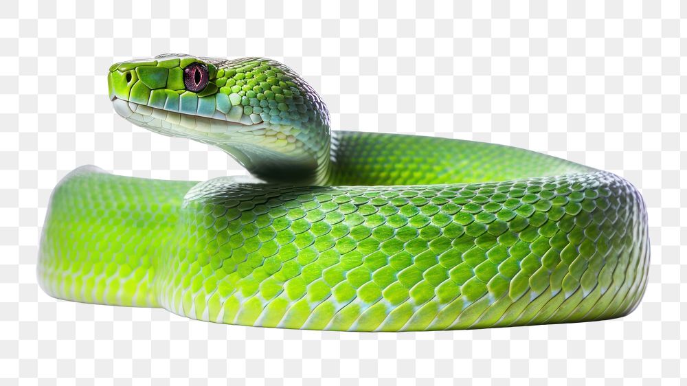 PNG Snake reptile animal green. AI generated Image by rawpixel.