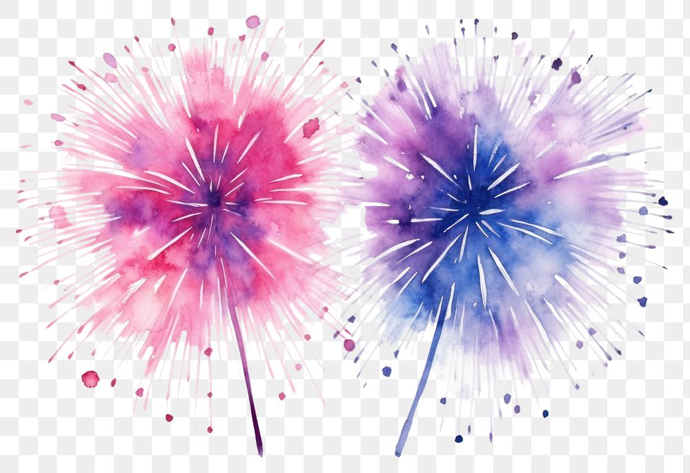 PNG Fireworks purple flower pink. AI generated Image by rawpixel.