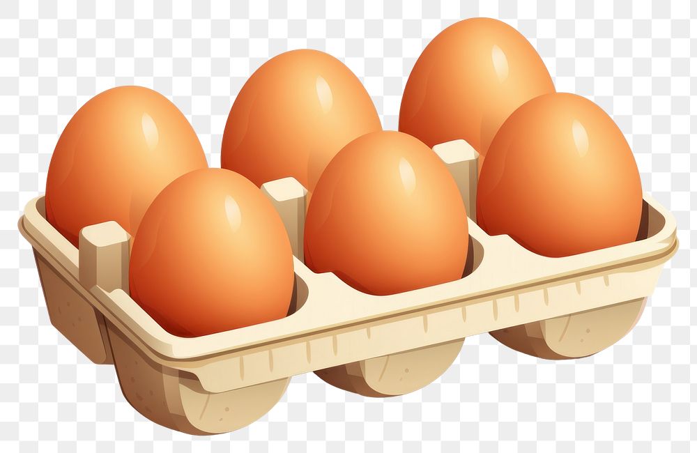 PNG Egg carton food white background. AI generated Image by rawpixel.