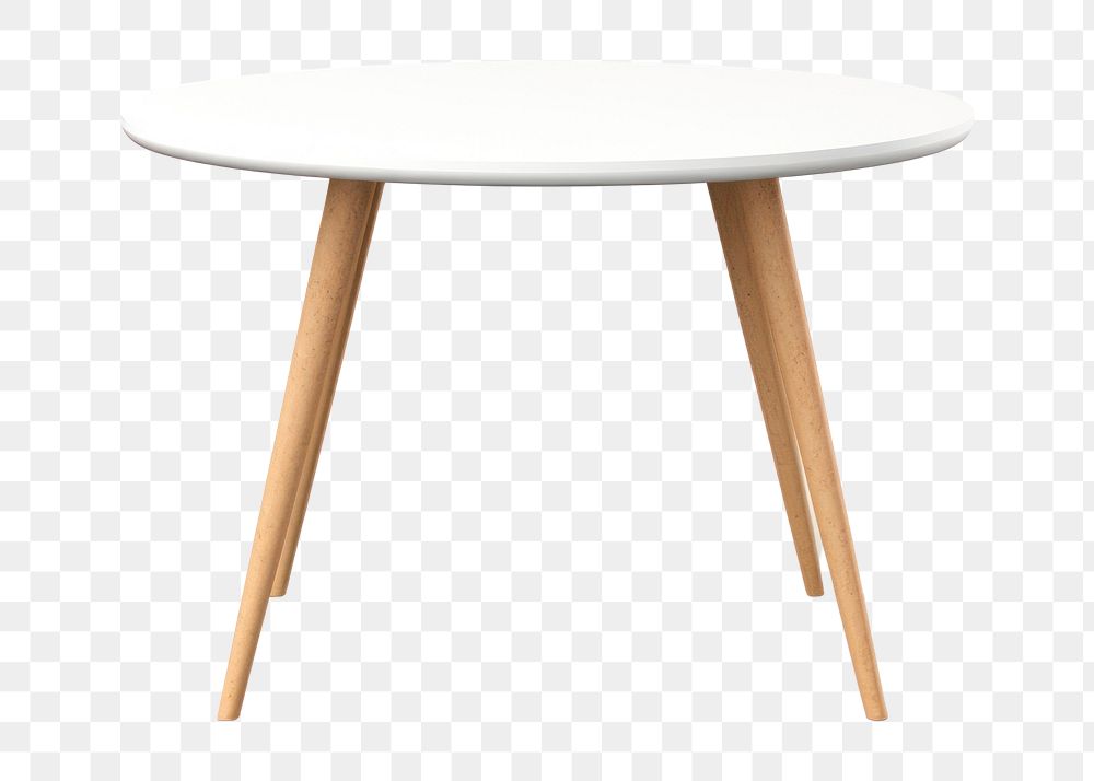 PNG Furniture table white wood. AI generated Image by rawpixel.