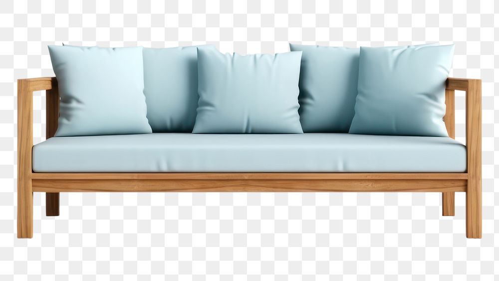 PNG Furniture cushion pillow bench. AI generated Image by rawpixel.